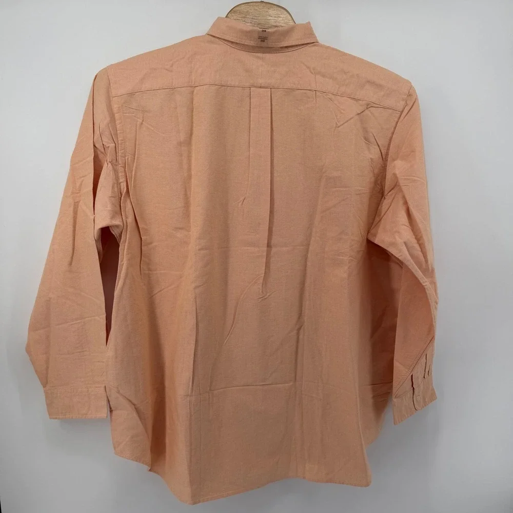 Polo Ralph Lauren Button Down Mens 2XB Peach Classic Fit Oxford Pony Logo LS